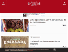 Tablet Screenshot of directoalpaladar.com.mx